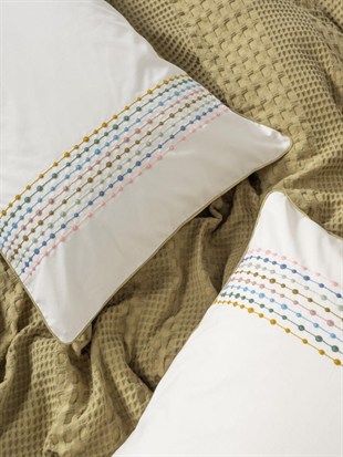 ND Aura Çift Kişilik Pike Takımı Pebble Hardal