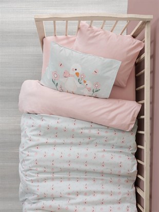 ND Bebek Nevresim Takımı Mamiduck Pembe