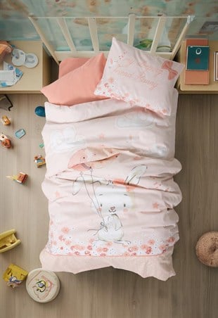 ND Bebek Nevresim Takımı Rapeti Somon