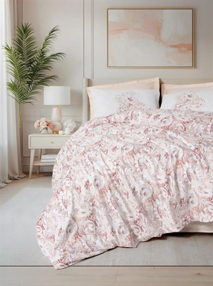 ND Bohem Nevresim Takımı Çift Kişilik Serava Somon