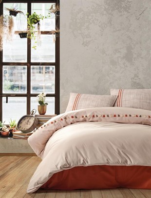 ND Candy Çift Kişilik Nevresim Takımı Merri Bej