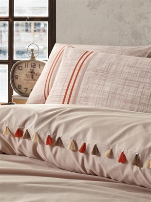 ND Candy Çift Kişilik Nevresim Takımı Merri Bej