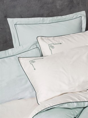 ND Çift Kişilik Elit Saten Nevresim Takımı Vanko Mint