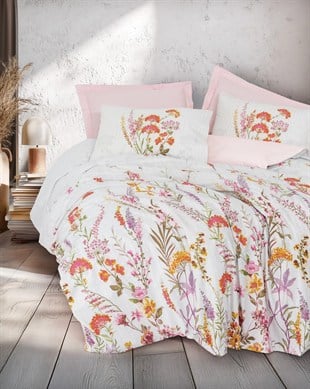 ND Çift Kişilik Nevresim Takımı Lilura Pembe