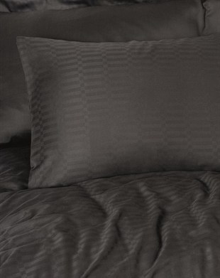 ND Çift Kişilik Smart Bambu Saten Nevresim Takımı Siyah