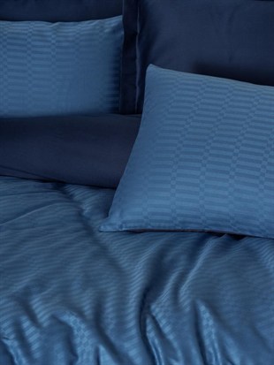 ND Çift Kişilik Smart Bambu Saten Nevresim Takımı Petrol