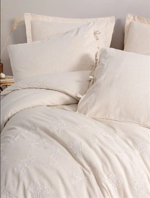 ND Cotton Keten Çift Kişilik Nevresim Takımı Esmira