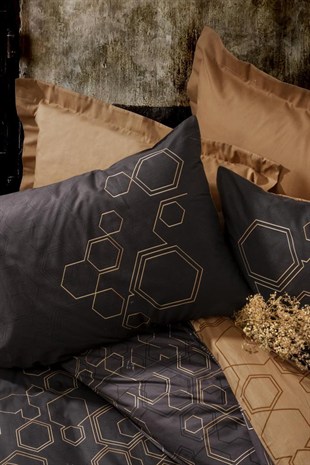 Cotton Box Dark Çift Kişilik Nevresim Takımı Dawn Bakır