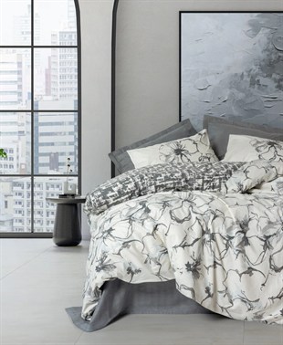 ND Dual Çift Kişilik Nevresim Takımı Hilaris Antrasit