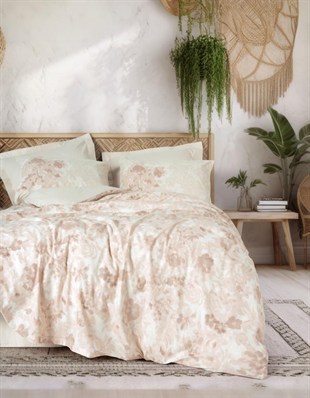 ND Dual Tek Kişilik Nevresim Takımı Vestige Bej