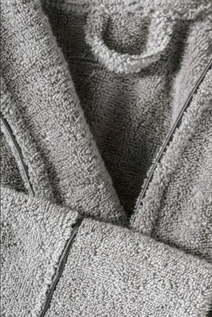 ND Exclusive Single Bornoz Seti Gri L/XL