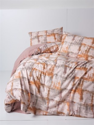 ND Flanel Nevresim Takımı Çift Kişilik Farida Kahve