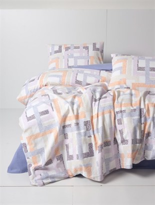 ND Flanel Nevresim Takımı Çift Kişilik Hayden Lila