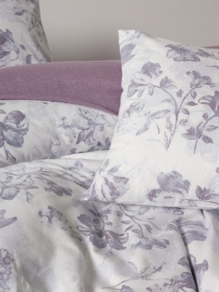 ND Flanel Nevresim Takımı Çift Kişilik Sadie Mor