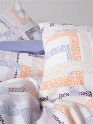 ND Flanel Nevresim Takımı Çift Kişilik Hayden Lila