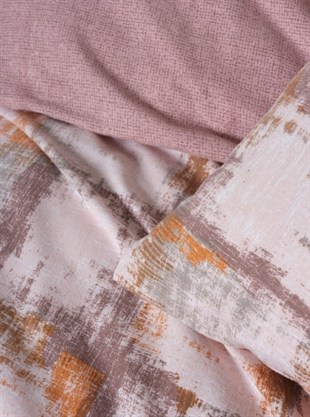 ND Flanel Nevresim Takımı Çift Kişilik Farida Kahve