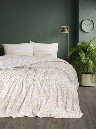 ND Flanel Nevresim Takımı Tek Kişilik Roof Mavi