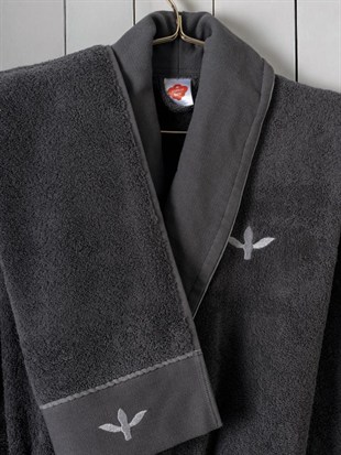 ND Folk Art Aile Bornoz Seti Dalila Tarçın-Antrasit