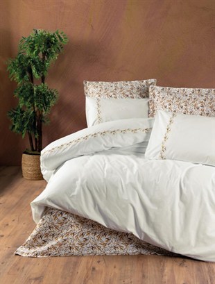 ND Majestic Seri Çift Kişilik Nevresim Takımı Polite Tarçın