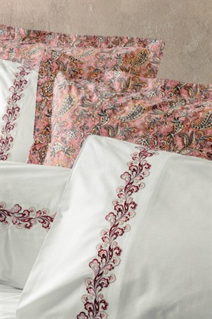 ND Majestic Seri Çift Kişilik Nevresim Takımı Voyager Pembe