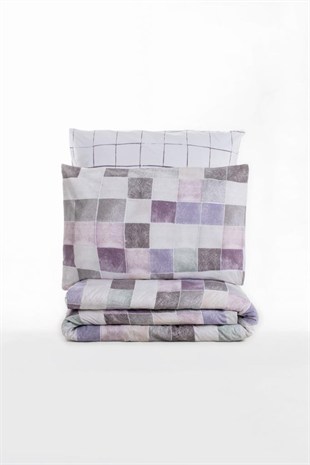 ND Minimal Çift Kişilik Nevresim Takımı Maro Gülkurusu