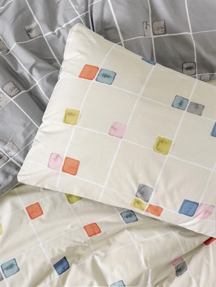 ND Minimal Tek Kişilik Nevresim Takımı Evo Gri