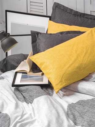 ND Modern Çift Kişilik Nevresim Takımı Dappled Sarı