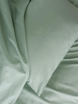 ND Plaid Çift Kişilik Nevresim Takımı Adaçayı