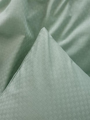 ND Plaid Çift Kişilik Nevresim Takımı Adaçayı