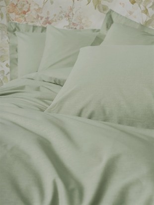 ND Plain Çift Kişilik Nevresim Takımı Adaçayı