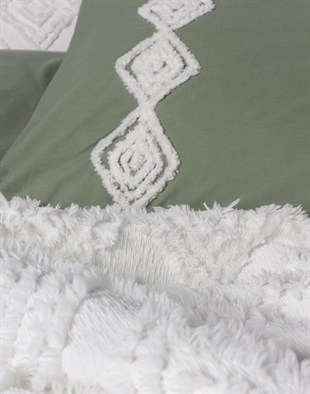 ND Ranforce Çift Kişilik Yatak Örtülü Nevresim Takımı Limi Luke Krem