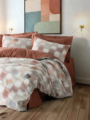 ND Ranforce Nevresim Takımı Çift Kişilik Sable Tarçın