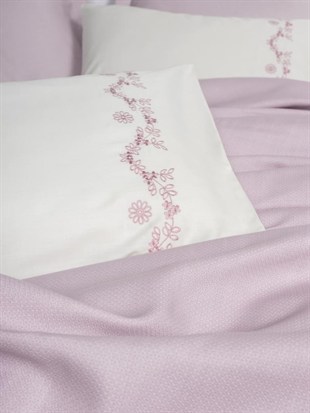 ND Serenity Bambu Çift Kişilik Pike Takımı Vaila Lila