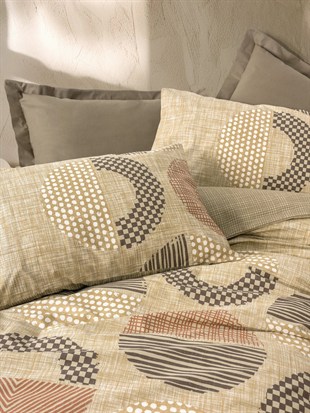 ND Toprak Moona Kahve Tek Kişilik Nevresim Takımı