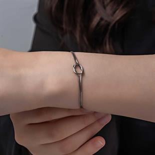 Hk Gümüş Kadın Bileklik Aşk Düğüm |Gümüş Takı Hediyelik Ürünler