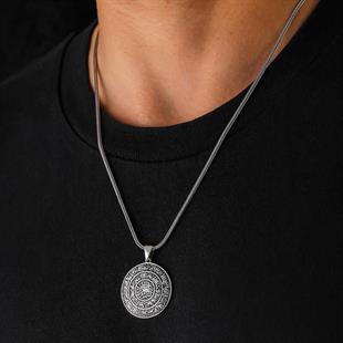 Hk Gümüş Erkek Kolye Ayetel Kürsi |Gümüş Takı Hediyelik Ürünler