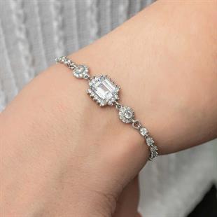 Hk Gümüş Kadın Bileklik Baget Su Yolu |Gümüş Takı Hediyelik Ürünler