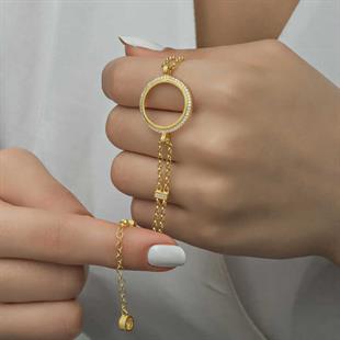 Hk Gümüş Kadın Bileklik Çeyrek Takılabilen Altın Kaplama |Gümüş Takı Hediyelik Ürünler