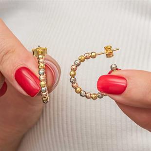 Hk Gümüş Kadın Küpe Dorika |Gümüş Takı Hediyelik Ürünler