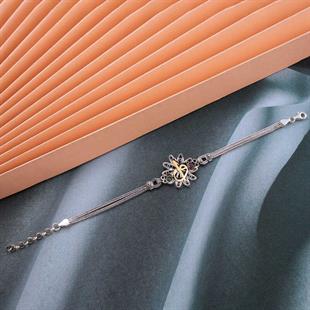 Hk Gümüş Kadın Bileklik Elif Vav Otantik |Gümüş Takı Hediyelik Ürünler