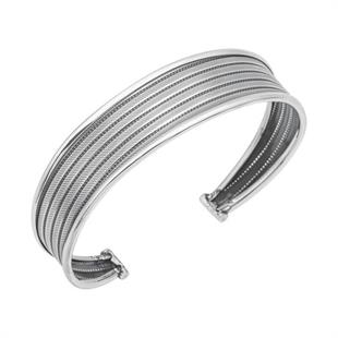 Hk Gümüş Kadın Bilezik Eskitme Desenli |Gümüş Takı Hediyelik Ürünler