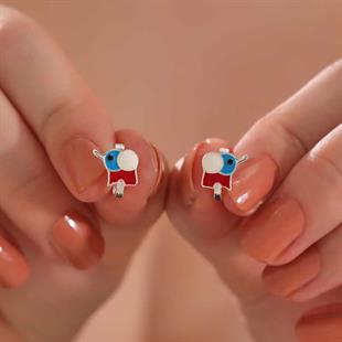 Hk Gümüş Çocuk Küpe Fil |Gümüş Takı Hediyelik Ürünler