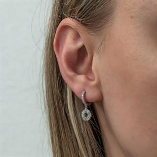 Hk Gümüş Kadın Küpe Geometrik Desenli |Gümüş Takı Hediyelik Ürünler