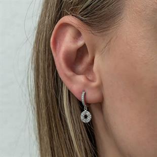 Hk Gümüş Kadın Küpe Geometrik Desenli |Gümüş Takı Hediyelik Ürünler