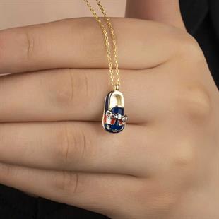 Hk Gümüş Kadın Kolye Gold Erkek Çocuk Pabuç |Gümüş Takı Hediyelik Ürünler