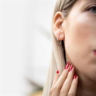 Hk Gümüş Kadın Küpe Halka |Gümüş Takı Hediyelik Ürünler