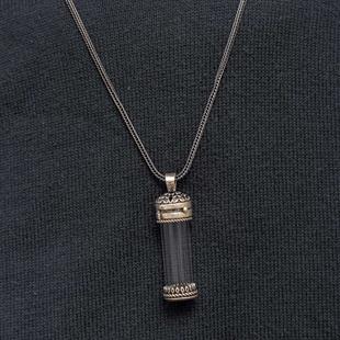 Hk Gümüş Erkek Kolye İçi Açılabilen Muska Kabı Cevşen |Gümüş Takı Hediyelik Ürünler