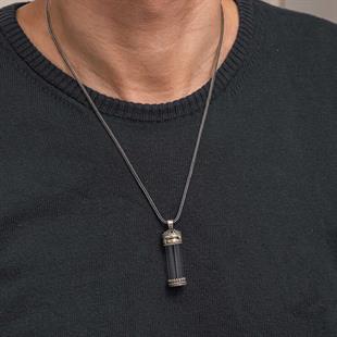 Hk Gümüş Erkek Kolye İçi Açılabilen Muska Kabı Cevşen |Gümüş Takı Hediyelik Ürünler