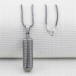 Hk Gümüş Erkek Kolye İçi Açılabilen Muska Kabı |Gümüş Takı Hediyelik Ürünler