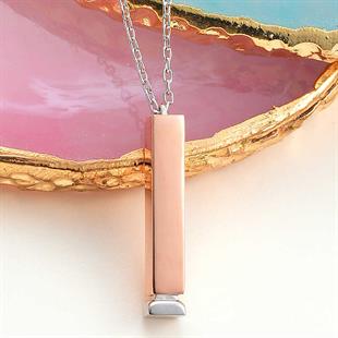 Hk Gümüş Kadın Kolye İsim Yazılabilen Açılır Çubuk |Gümüş Takı Hediyelik Ürünler